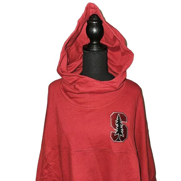 NWT! E5 Stanford Cardinal University Cotton Poncho/Hoodie Pockets Size L/XL - Picture 8 of 14